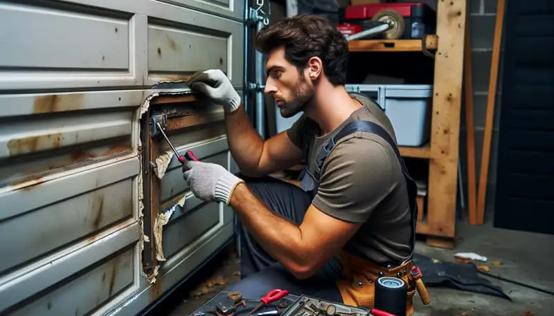Garage Door Panel Replacement — South Wilton