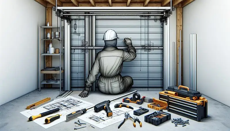 Garage Door Track Repair — Sunset Ridge