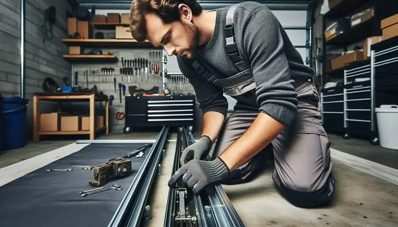 Garage Door Track Repair — Byram
